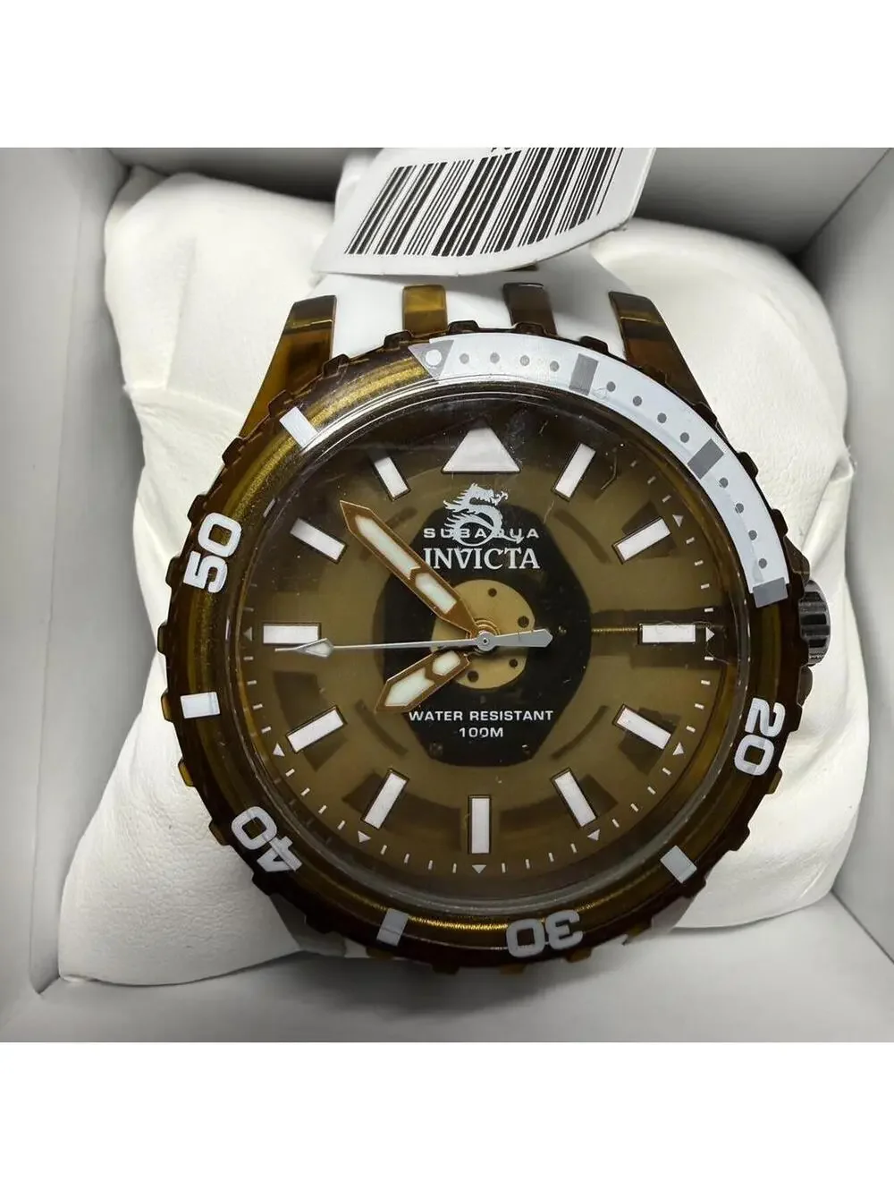 Invicta Subaqua Men’s Quartz Brown/White Diver Watch 44mm
